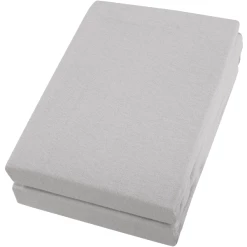 Alvi® Spannbettlaken Doppelpack Silber/silber 70 X 140 Cm