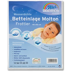 ALVI Wasserdichte Betteinlage Molton/Frottier 40 X 50 Cm