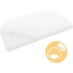 Babybay® Spannbetttuch Jersey Mit Membran Weiß
