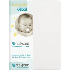 Bebella Vital Spannbetttuch 40 X 90cm Weiß