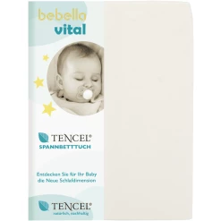 Bebella Vital Spannbetttuch 60 X 120cm - 70 X 140cm Natur