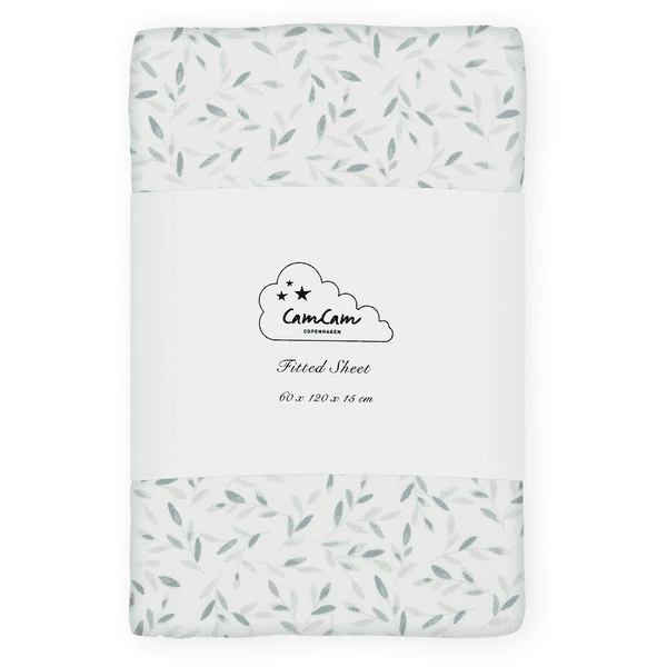 Cam Cam Copenhagen Cam Cam® COPENHAGEN Spannbettlaken 60 X 120 Cm Green Leaves 1 Cam Cam Copenhagen Cam Cam® COPENHAGEN Spannbettlaken 60 X 120 Cm Green Leaves