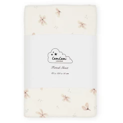 Cam Cam Copenhagen Cam Cam® COPENHAGEN Spannbettlaken 60 X 120 Cm Windflower Creme
