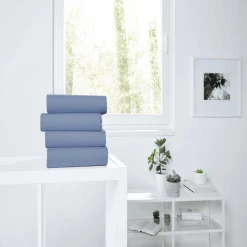 Giancasa Jersey Spannbettlaken Aus 100% Baumwolle 2001-360 Blau -Träumeland Shop giancasa jersey spannbettlaken aus 100 baumwolle 2001 360 blau a408367 2