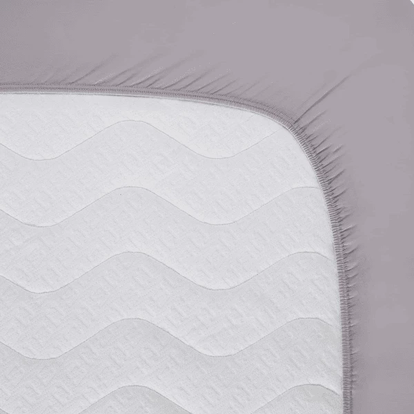 Hibboux® Spannbetttuch Milou Jersey Light Gray 2 Hibboux® Spannbetttuch Milou Jersey Light Gray – Bild 2