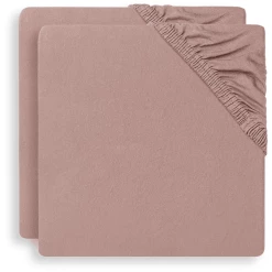 Jollein Jersey Spannbettlaken 2er-Pack Chestnut 60x120 Cm