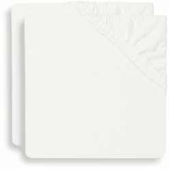 Jollein Jersey Spannbettlaken 2er-Pack Ivory 60x120 Cm
