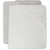 Jollein Jersey Spannbettlaken 60x120cm 2-er Pack Ivory