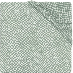 Jollein Jersey Spannbettlaken Snake Ash Green 60x120 Cm