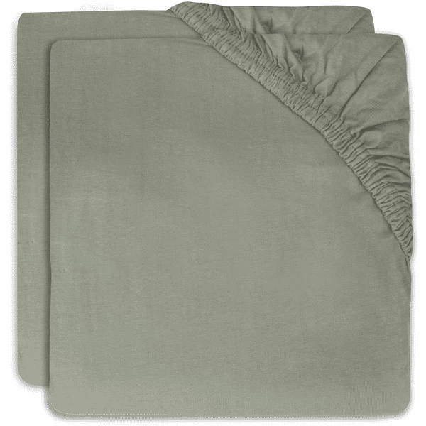 Jollein Spannbettlaken Wiege Jersey 40/50x80/90cm 2-er Pack Ash Green 1 Jollein Spannbettlaken Wiege Jersey 40/50x80/90cm 2-er Pack Ash Green