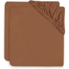 Jollein Spannbettlaken Wiege Jersey 40/50x80/90cm 2-er Pack Caramel