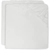 Jollein Spannbettlaken Wiege Jersey 40/50x80/90cm 2-er Pack Ivory