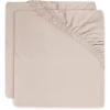 Jollein Spannbettlaken Wiege Jersey 40/50x80/90cm 2-er Pack Pale Pink