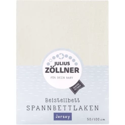 JULIUS ZÖLLNER Spannbettlaken Für Beistellbetten Ecru 50 X100 Cm