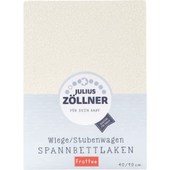 JULIUS ZÖLLNER Spannbetttuch Frottee Für Wiege Ecru