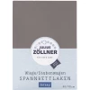 JULIUS ZÖLLNER Spannbetttuch Jersey Anthracite 40 X 90 Cm