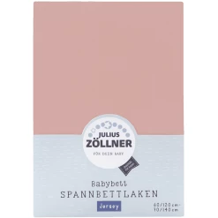 JULIUS ZÖLLNER Spannbetttuch Jersey Blush 40 X 90 Cm