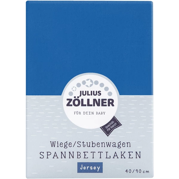 JULIUS ZÖLLNER Spannbetttuch Jersey Für Wiege Blau 1 JULIUS ZÖLLNER Spannbetttuch Jersey Für Wiege Blau