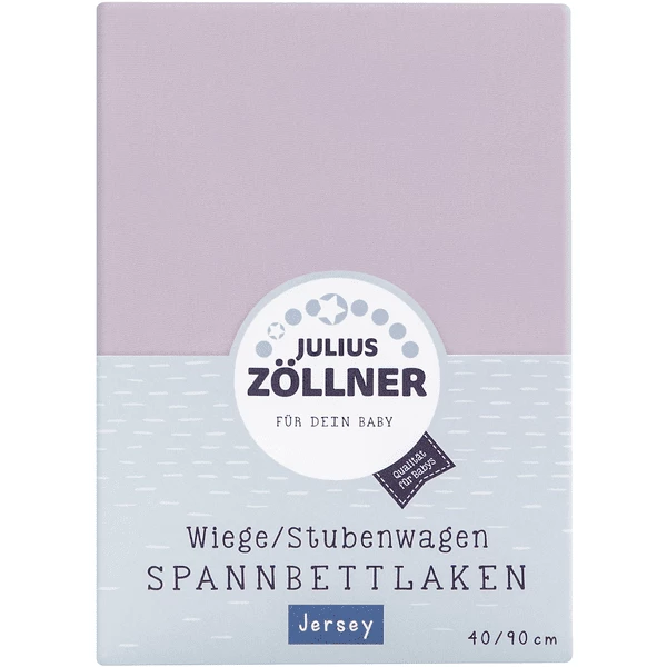 JULIUS ZÖLLNER Spannbetttuch Jersey Für Wiege Flieder 1 JULIUS ZÖLLNER Spannbetttuch Jersey Für Wiege Flieder