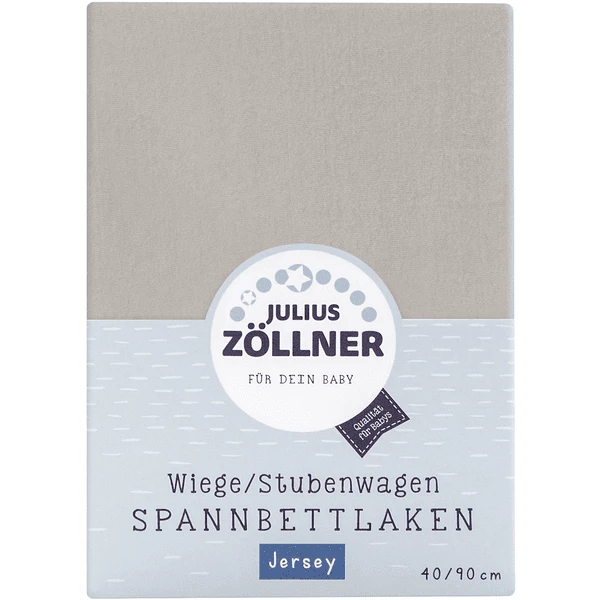 JULIUS ZÖLLNER Spannbetttuch Jersey Für Wiege Taupe 1 JULIUS ZÖLLNER Spannbetttuch Jersey Für Wiege Taupe