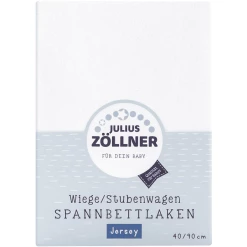 JULIUS ZÖLLNER Spannbetttuch Jersey Für Wiege Weiß