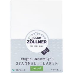 JULIUS ZÖLLNER Spannbetttuch Tencel Für Wiege Weiß