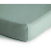 Mushie Spannbetttuch Musselin Roman Green 60 X 120 Cm