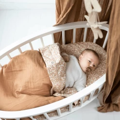 Noppies Spannbetttuch Für Die Wiege Botanical Fog -Träumeland Shop noppies spannbetttuch fuer die wiege botanical fog a357039 7