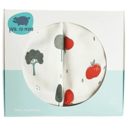 Pink No More Bettlaken Für Babywanne Und Babywiege Baby-Accessoires Weiß Grau