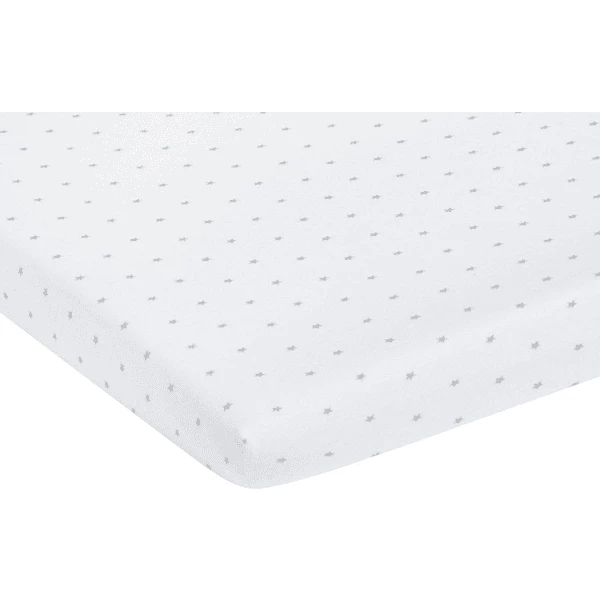 Pinolino Spannbetttuch Doppelpack Jersey Für Wiegen Sternchen Grau Weiß 1 Pinolino Spannbetttuch Doppelpack Jersey Für Wiegen Sternchen Grau Weiß