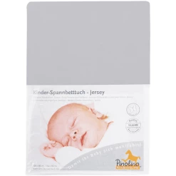 Pinolino Spannbetttuch Jersey - Grau