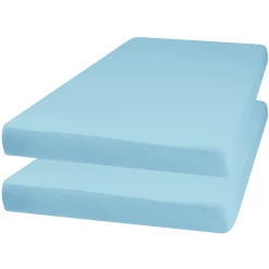 Playshoes Jersey Spannbettlaken 2er-Pack Hellblau