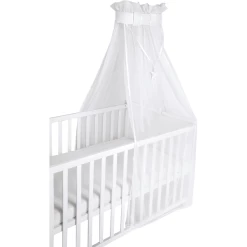 Roba Babybett-Himmel Safe Asleep Himmel Uni, Weiß, Mesh