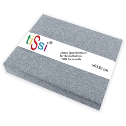 TiSsi® Maxi Boxspring Spannbetttuch 50 X 90 Cm Grau