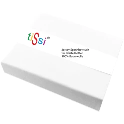 TiSsi® Spannbetttuch Weiß 85 X 89 Cm