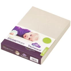 Träumeland Bezug Für Laufgittermatratzen Jersey Beige 75 X 100 Cm