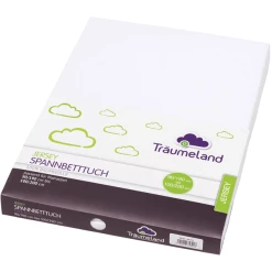 Träumeland Jersey Spannbetttuch Jersey Weiß 90 X 200 Cm