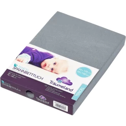 Träumeland Spannbetttuch Tencel Duneklgrau 60x120 Cm + 70x140 Cm