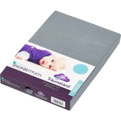 Träumeland Spannbetttuch TENCEL® Dunkelgrau 40x90 Cm